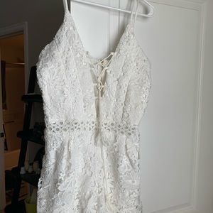 White romper, Brand new!